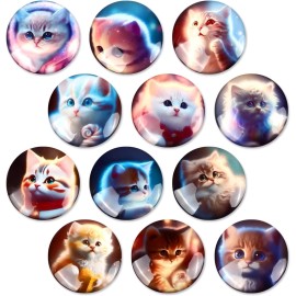 NoBrand Strong Animals Refrigerator Magnets, 12 Pcs Decorative Magnets for Fridge Lovely