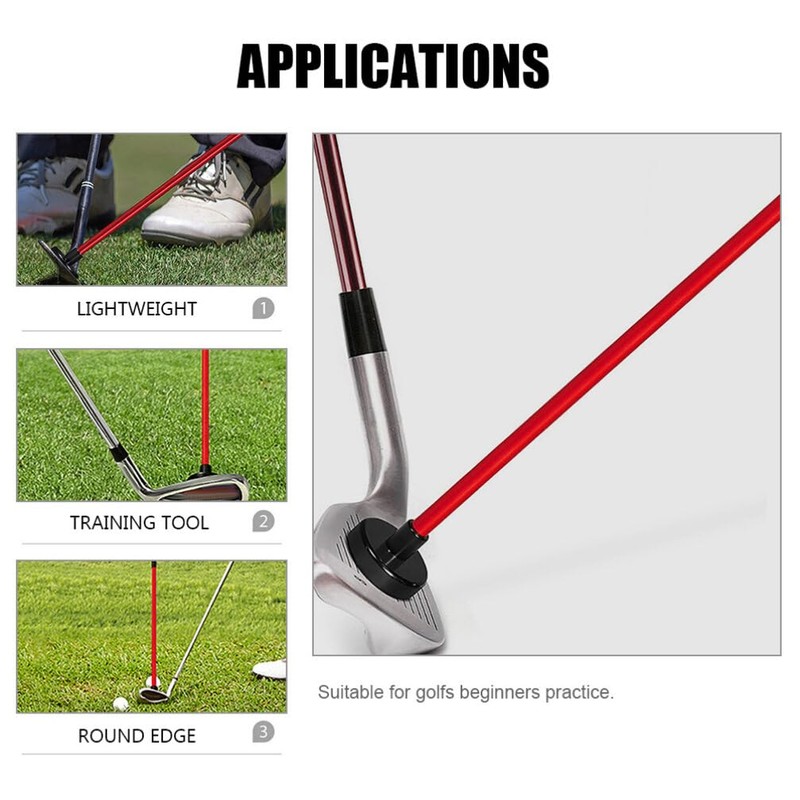 Sosoport Golf Alignment Sticks, Red Direction Stick Swing Training Aid