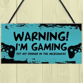 Red Ocean Gaming Sign Gift For Boys Funny Games Room Gaming Accessories Birthday Christmas Gift For Son Brother