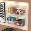 Veefos Garlic Keeper Storage Ginger Container, 3-Pack Small Clear Acrylic
