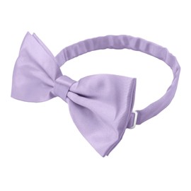 OcioDual Elegant Bow Tie for Men Simple Design with Adjustable Clip Hook Closure 12cm x 6cm for Celebrations, Parties, Work, Weddings and Events, lavender