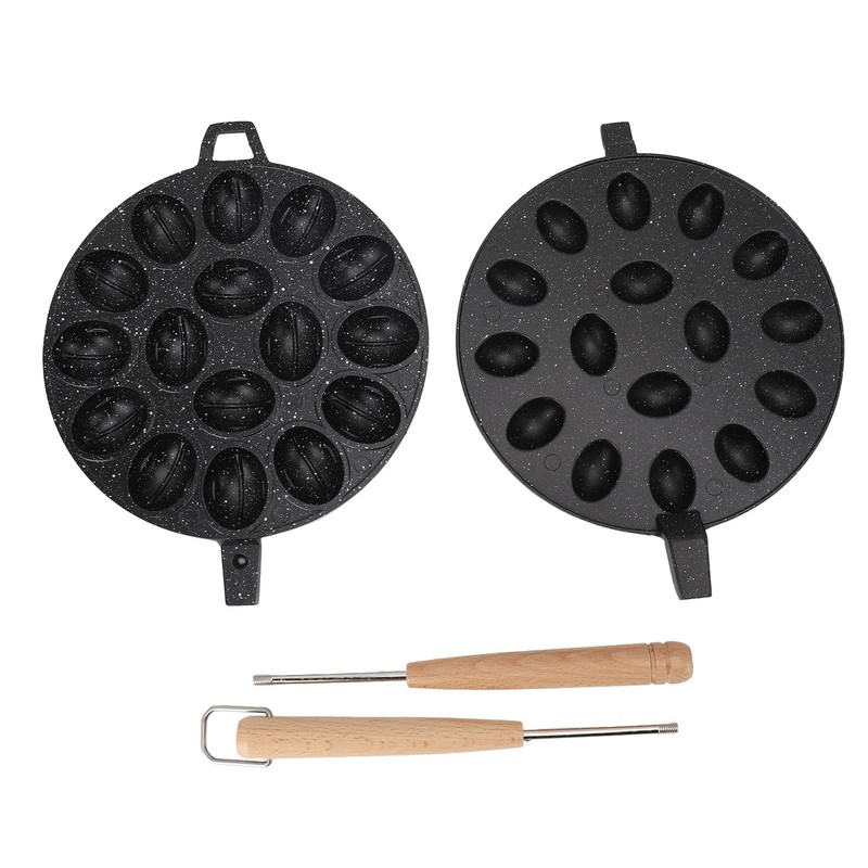 Walnut Cookie Mold Maker, 16 Hole Non-Stick Oreshki Mould Maker,