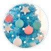 Mini Macaron Blue Christmas Tree Tabletop Xmas Tree with LED