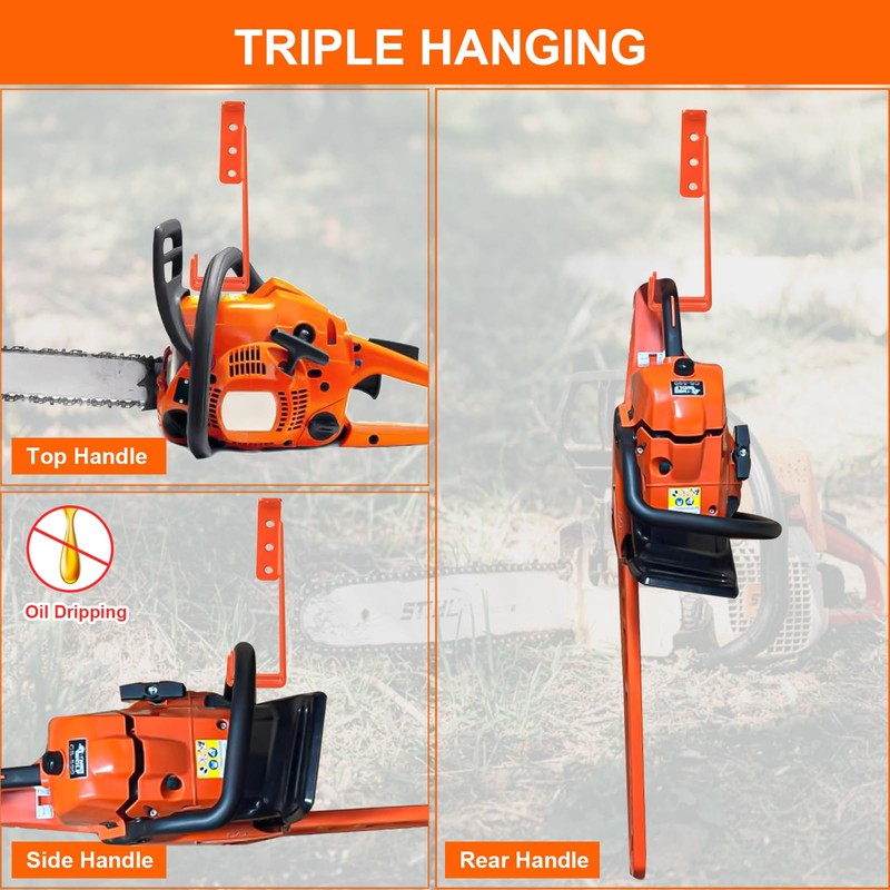 3 in 1 Chainsaw Holder 10" - Heavy Duty Chainsaw