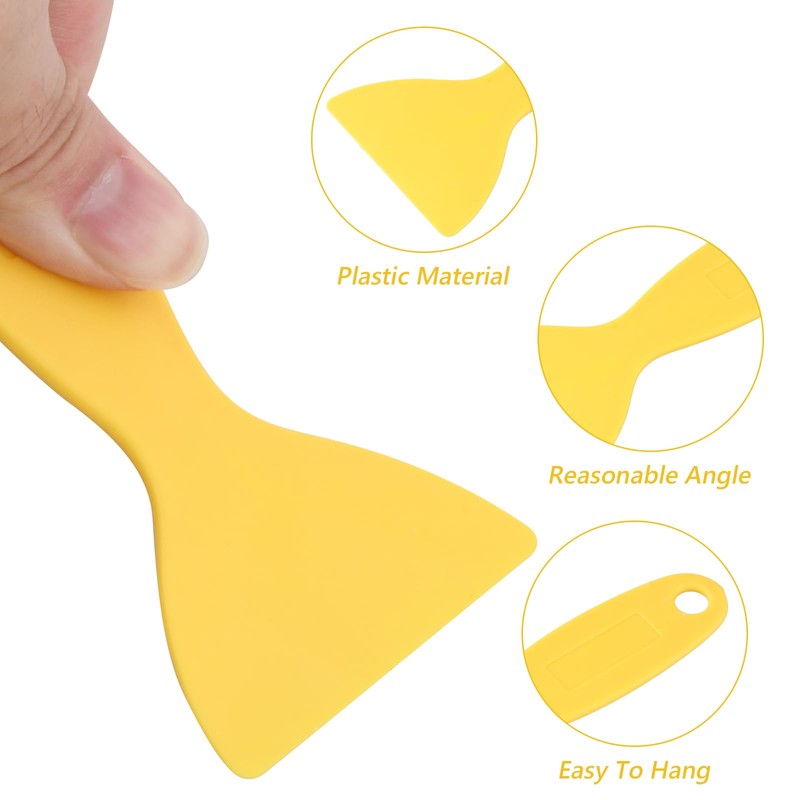 vesaneae 12 Piece Plastic Spatula Set, Paint Scrapers Tools, 3D