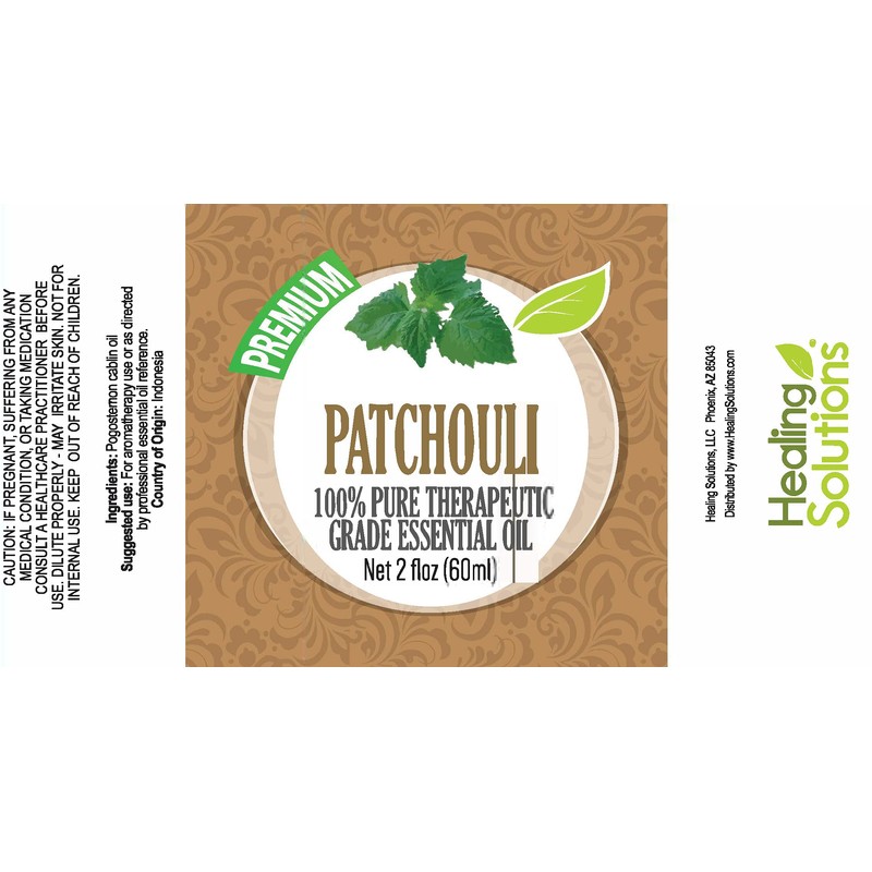 Healing Solutions 60ml Oils - Patchouli Essential Oil - 2