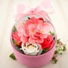 Flowerbox mit Seifenblumen – Hortensien & Rosen im rosa Geschenkset