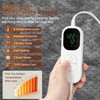 Wearable Heated Blanket with Foot Pocket, Detachable Hood, 8 Heat