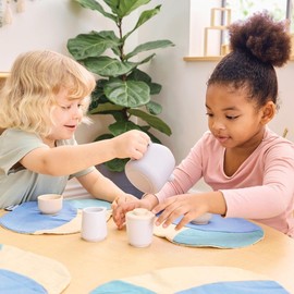 Kaplan Early Learning Teapot and Cups Set for Toddlers, Children's Pretend Play Tea Party Set, Ages 18+ Months