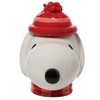 Enesco Peanuts Ceramics Snoopy Face Sculpted Canister Cookie Jar, 10.24