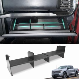 ANMOSVO Glove Box Organizer Ford F150 2021 2022 2023 2024 - for F150 Glove Secondary Divider Storage Box Accessories for F150 (Below)
