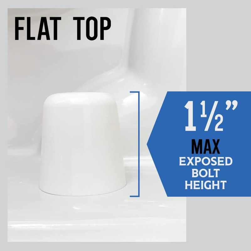 Stinky John's Tall Toilet Bolt Caps: Don't Cut Those Bolts!