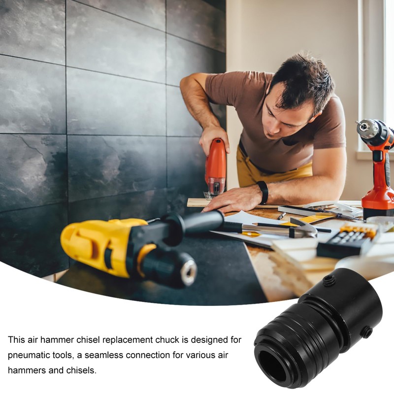 iplusmile Pneumatic Hammer Retaining Chuck for Air Chisel Precision Tool