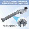 Low Profile Shower Drain 1 1/2 Flexible P Trap Kit