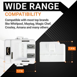 Ultra Durable 61005518 Refrigerator Relay and Overload Replacement Part by BlueStars - Exact Fit for Whirlpool & Maytag Refrigerators - Replaces 12002782 1194680 AP4009659 PS2004057