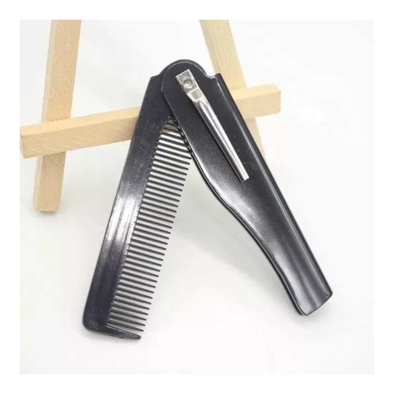 By wilamp Peine Plegable De Bolsillo Portátil Cabello Barba Y