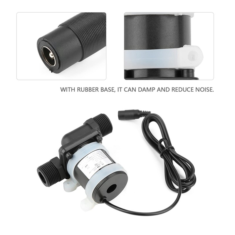 Brushless Water Heater Plug 12v Household Rubber Base Boost Pump