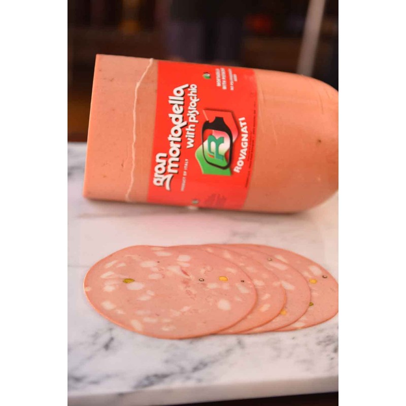 Rovagnati Mortadella with Pistachio 1 Pound Sliced