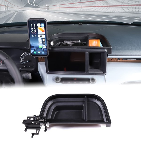 Auto Dashboard Storage Box Organizer Holder Tray Compatible with Ford