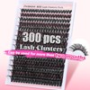DIY Lash Extension Kit 300pcs Individual Lashes Cluster 80D D