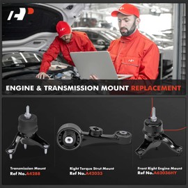 A-Premium 3Pcs Engine Motor Mount and Transmission Mount and Torque Strut Mount Kit Compatible with Toyota Sienna 2015-2017 3.5L, FWD, Automatic Transmission