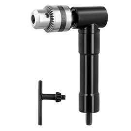 QWORK® Angle Drill Chuck, 90°, Drill Chuck 0.8-10 mm, Aluminium Alloy, Maximum Torque 25 Nm