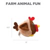 Outward Hound Fattiez Chicken Plush Squeaky Dog Toy, XS