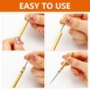 2 Pcs Titanium Alloy Reusable Toothpick, Metal Toothpick for Camping