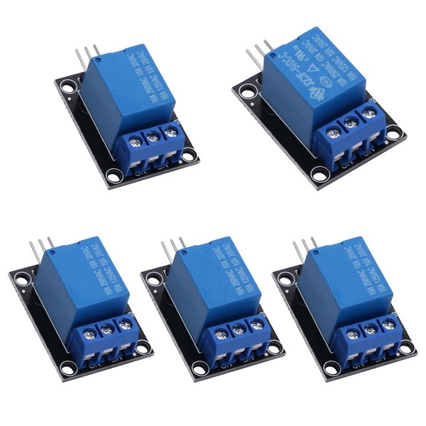 VooGenzek 5 PCS 5V 1-Channel Relay Module Board Shield High Level Trigger for PIC AVR DSP ARM Compatible with Arduino