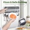 Quasziwa Aluminum Foil & Plastic Wrap Dispenser with Cutter -