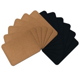 Guokuai 12PCS Premium Quality Fabric Repair Patches Iron-on Patches for Clothing Inside & Outside Strongest Glue Cotton 3" by 4-1/4" (7.5 cm x 10.5 cm)… (Black Camel)