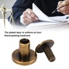 200 Set Chicago Screws Set 9.5x8mm Hard Thick Brass Uniform