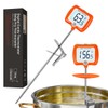 Deep Fry Thermometer - Digital Candy/Candle/Meat Thermometer with Rotatable Large