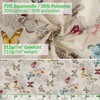 Fabric Tablecloth Washable Table Linen Tablecloth Cotton Polyester Butterflies Oval