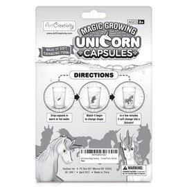 ArtCreativity Magic Growing Unicorn Capsules - Grow in Water - 2 Packs, 24 Expanding Animals Capsules - Cute Color Variety - Kids’ Birthday Party Favors, Easter Basket, Contest Prize or Gift Idea