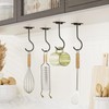 Adhesive Banana Hanger Under Cabinet: 2 Pack Sticky Banana Hooks