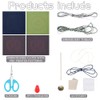FREEBLOSS 2 Set Sashiko Kit for Beginners Sashiko Bookmark DIY