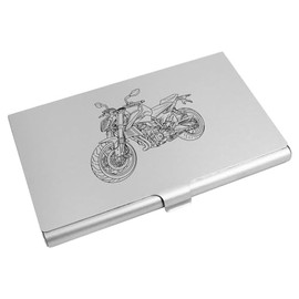 Azeeda 'Dirtbike Motorcycle' Business Card Holder/Credit Card Wallet (CH00040569)