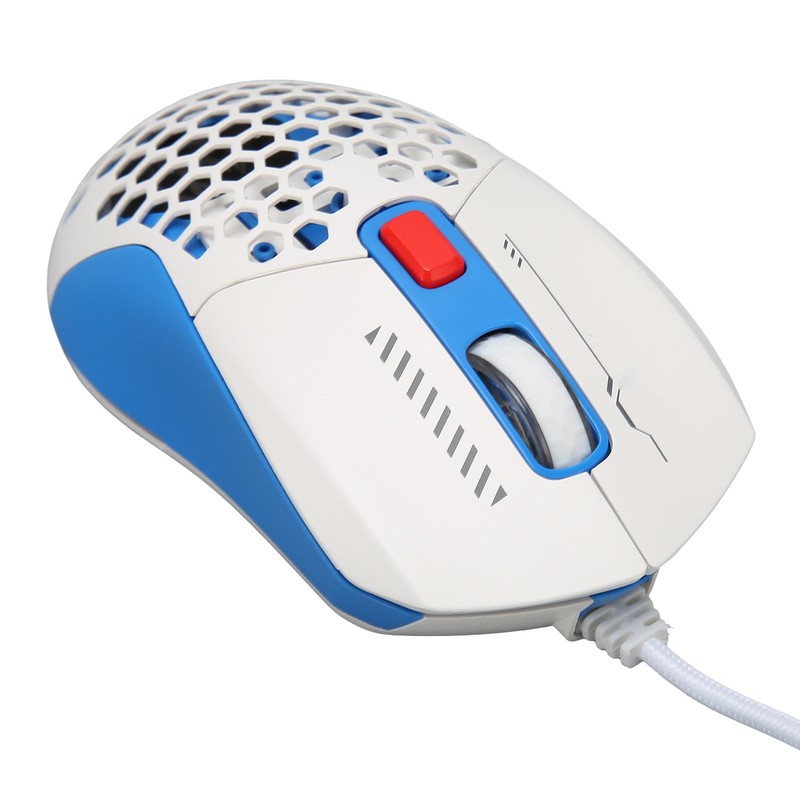 Wired Mouse Ergonomic RGB Backlit Adjustable DPI Programmable Keys 4.9ft