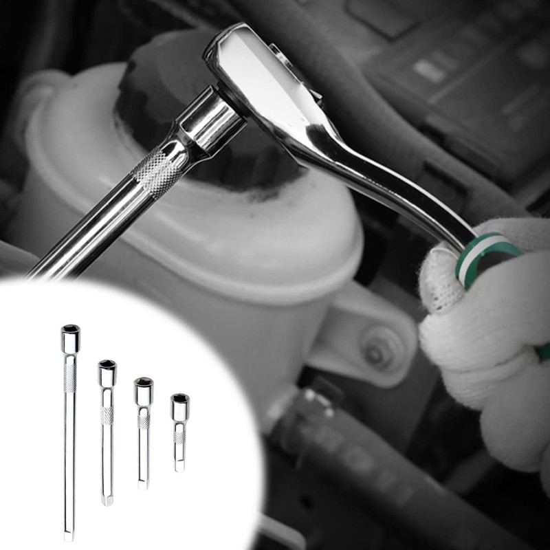 NA 4 Pcs Drive Wobble Extension Bars Socket Ratchet Extension