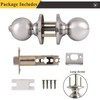 Probrico 3 Pack Door Locks Round Privacy Door Knobs Keyless