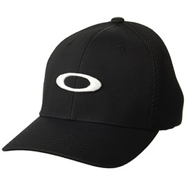 Oakley Unisex Adult Ellipse Mesh Hat, Black/White, Small-Medium US