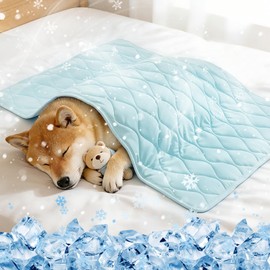 Tivray Q-MAX>0.4 Cooling Dog Blanket 30"×40", L, Blue