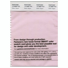 Pantone Cotton Swatch Card Color Standard, Color # 13-2808, Ballet Slipper
