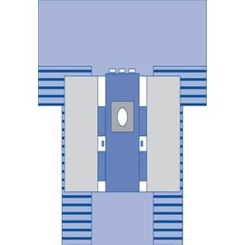 Medline Hip Surgical Drape with Pouches, Sterile, 112 Inches x 137 Inches x 89 Inches, 1 Count