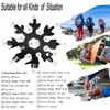 15-in-1 Multitool Hammer Black 18 In 1 Snowflake Multi Tool,