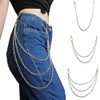 Nobrand COLORFULBLING 3 Pieces Jeans Chains Wallet Chain Pocket Chain