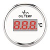 Universal Digital Oil Temperature Gauge 52mm 50‑150℃ W/Red Backlight 12V/24V