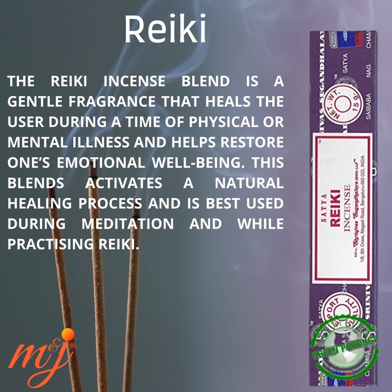 Original Satya Nag Champa Reiki Incense Sticks | with M&J