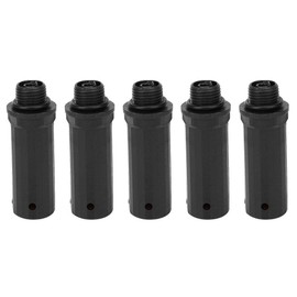 5pcs 0.6 Inch Air Compressor Breathing Rod Vent Oil Suction Hole of Air Pump Head Black
